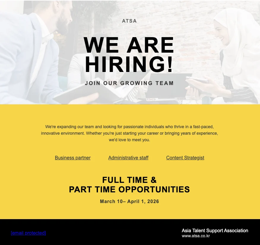 join our growing team